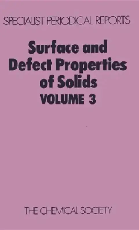 Cover of Surface and Defect Properties of Solids