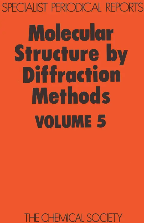 Cover of Molecular Struc by Diffraction Methods