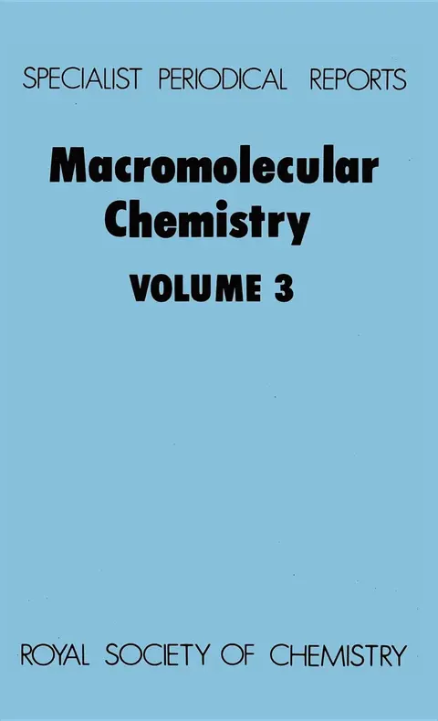 Cover of Macromolecular Chemistry Volume 3