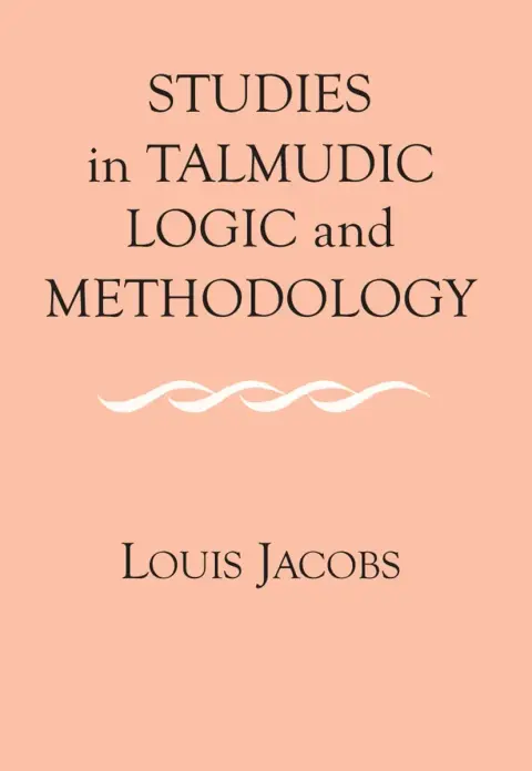 Cover of Studies in Talmudic Logic and Methodology