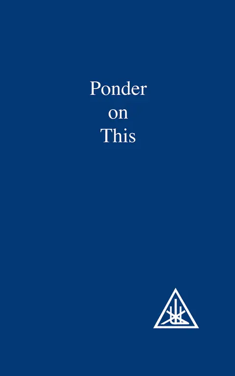 Cover of Ponder on This