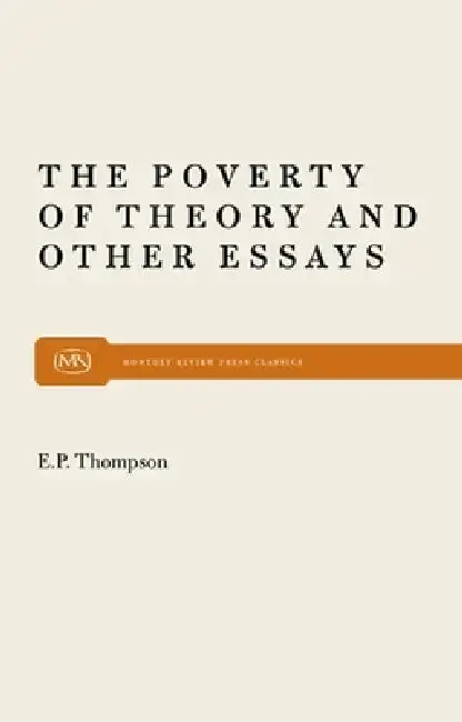 Cover of Poverty of Theory