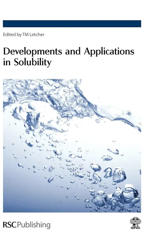 Cover of Developments and Applications in Solubility