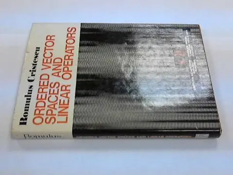 Cover of Ordered Vector Spaces Linear O