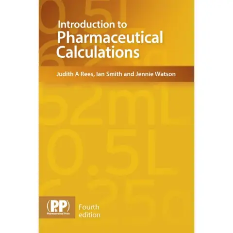 Cover of Introduction to Pharmaceutical Calculations