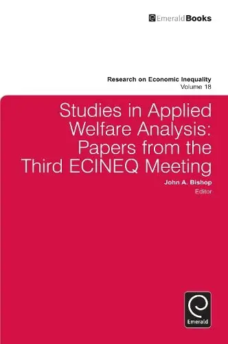 Cover of Studies in Applied Welfare Analysis