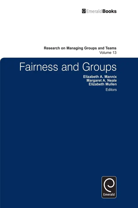 Cover of Fairness and Groups