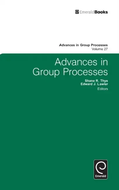 Cover of Advances in Group Processes