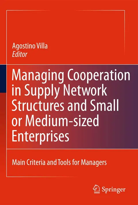 Cover of Managing Cooperation in Supply Network Structures and Small or Medium-sized Enterprises