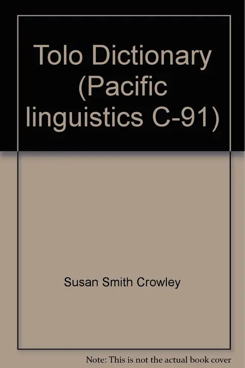 Cover of Tolo Dictionary