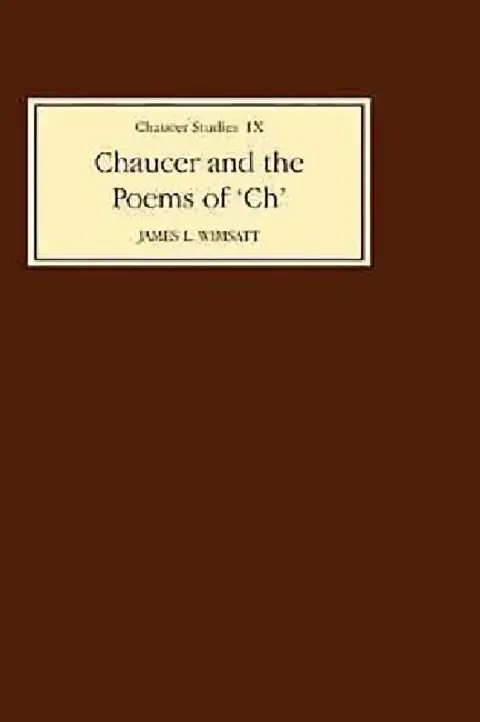 Cover of Chaucer and the Poems of `Ch'