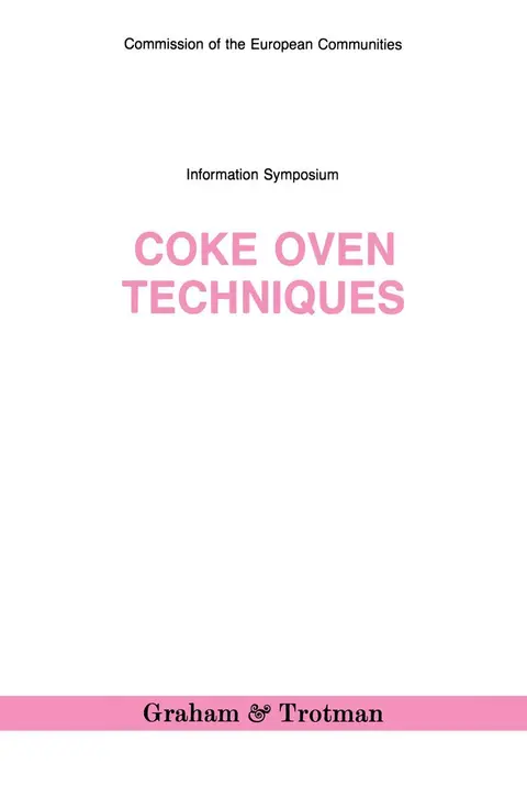 Cover of Coke Oven Techniques