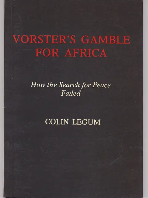 Cover of Vorster's Gamble for Africa