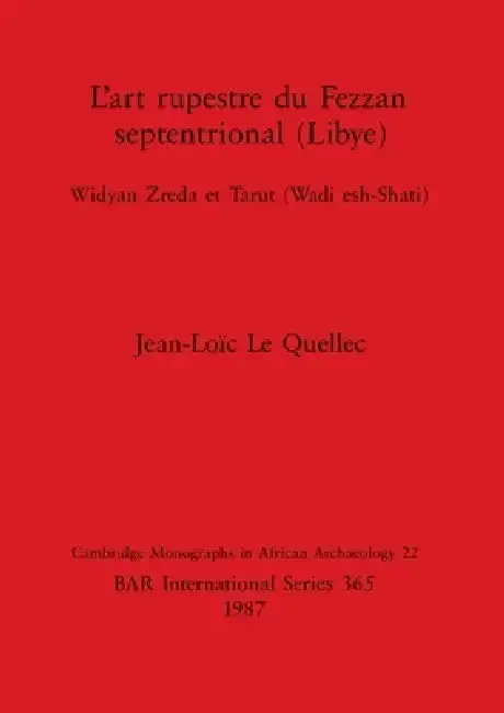 Cover of L'art rupestre du Fezzan septentrional (Libye)