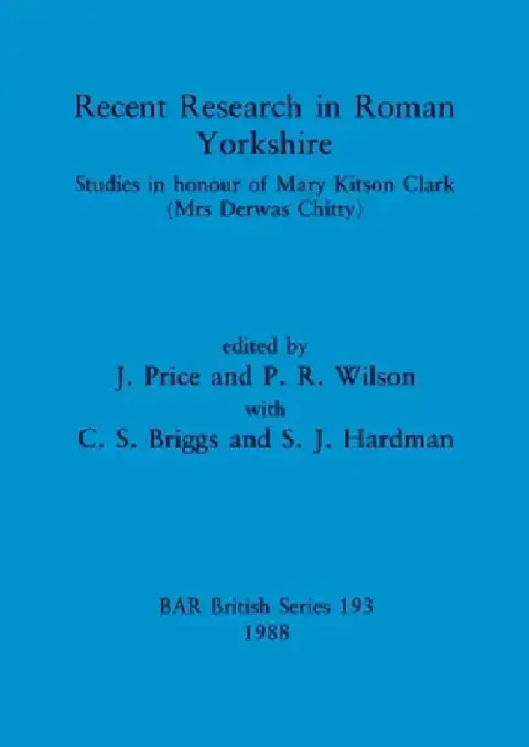 Cover of Recent Research in Roman Yorkshire