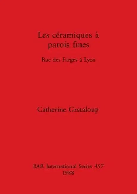 Cover of Les céramiques à parois fines