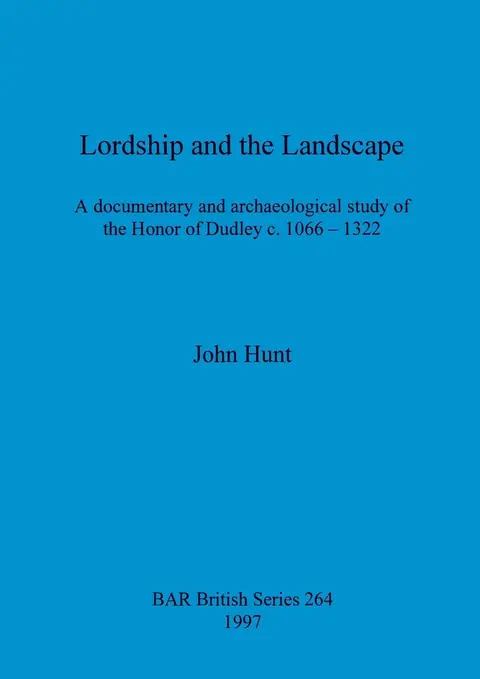Cover of Lordship and the landscape