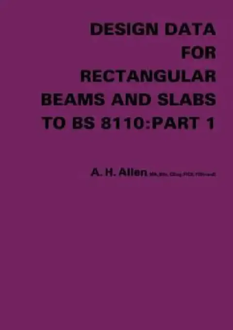 Cover of Design Data for Rectangular Beams and Slabs to BS 8110