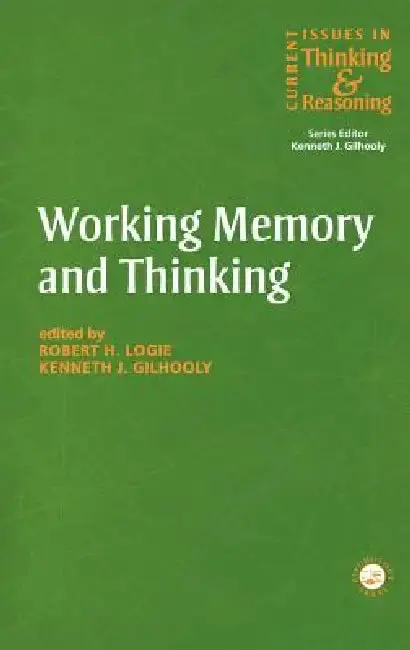 Cover of Working Memory And Thinking