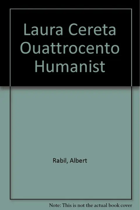 Cover of Laura Cereta Ouattrocento Humanist