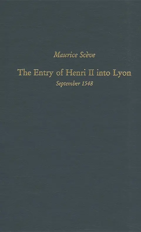 Cover of Maurice Sceve