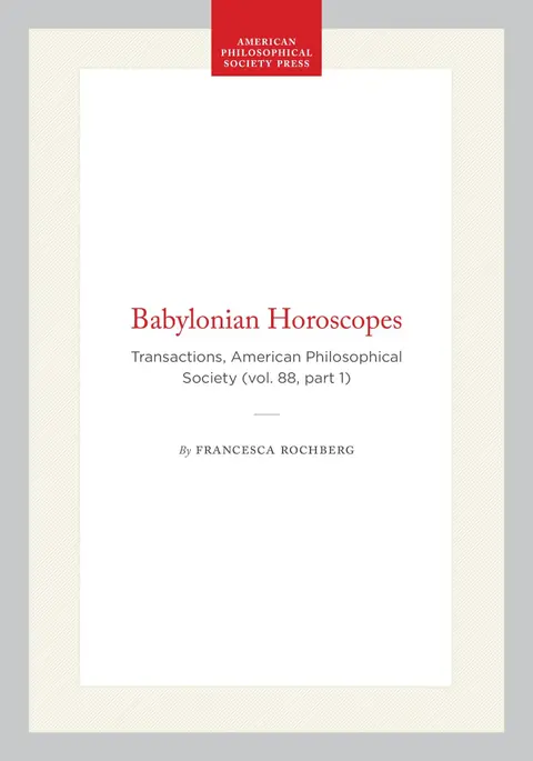 Cover of Babylonian Horoscopes