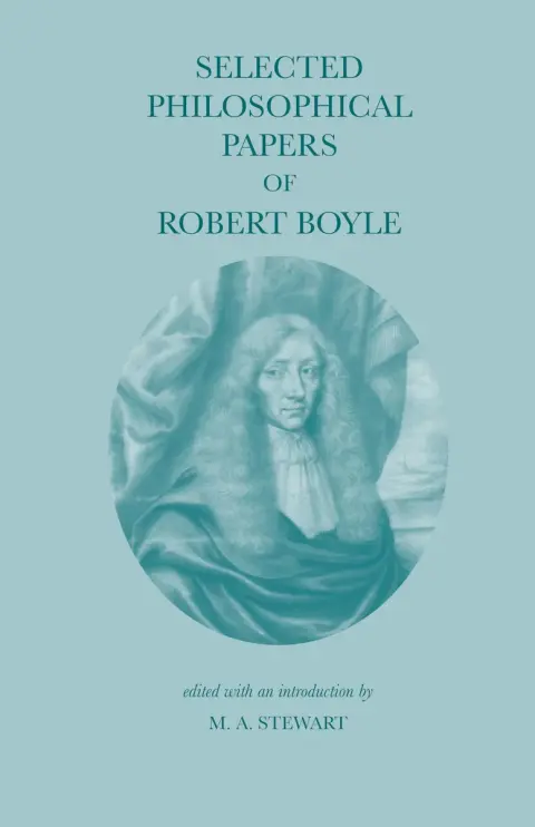 Cover of Selected Philosophical Papers of Robert Boyle