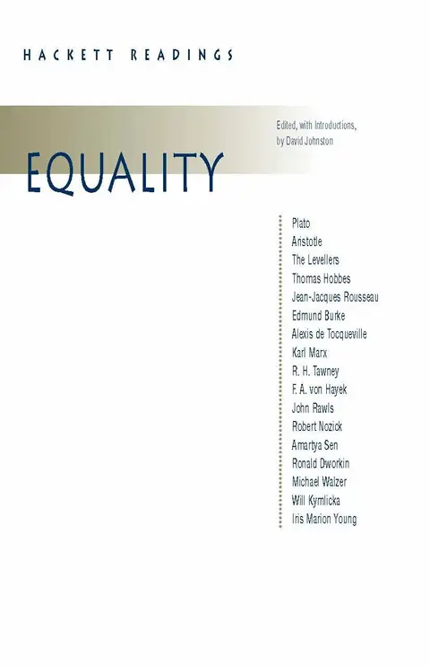 Cover of Equality