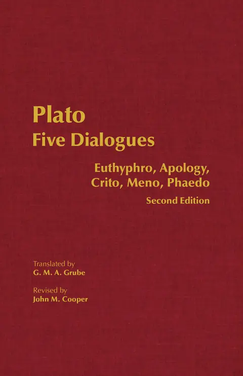 Cover of Plato Five Dialogues