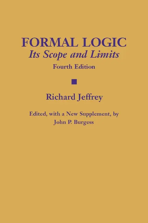 Cover of Formal Logic