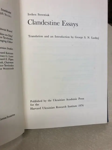 Cover of Clandestine Essays