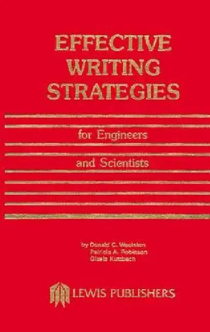 Cover of Effective Writing Strategies for Engineers and Scientists