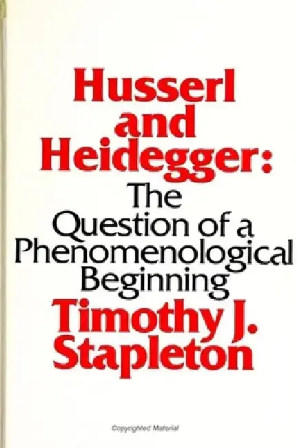 Cover of Husserl and Heidegger