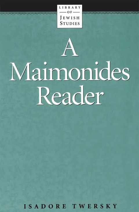 Cover of A Maimonides Reader