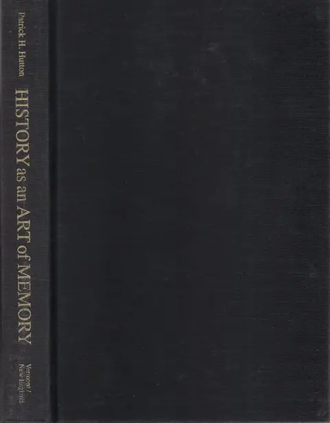 Cover of History as an Art of Memory