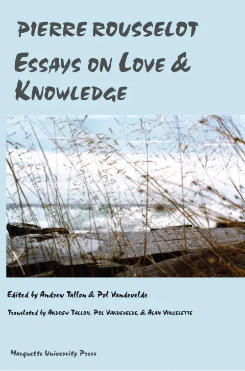 Cover of Essays on Love and Knowledge