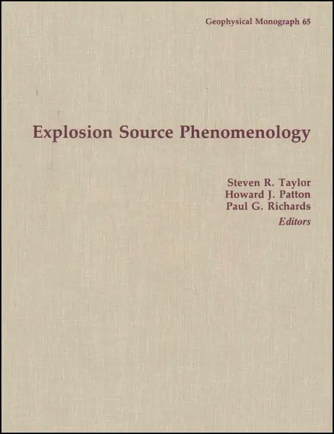 Cover of Explosion Source Phenomenology