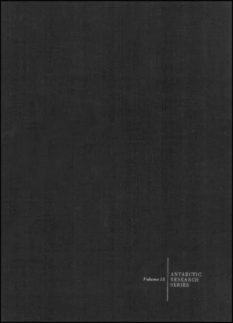 Cover of Antarctic Oceanology I