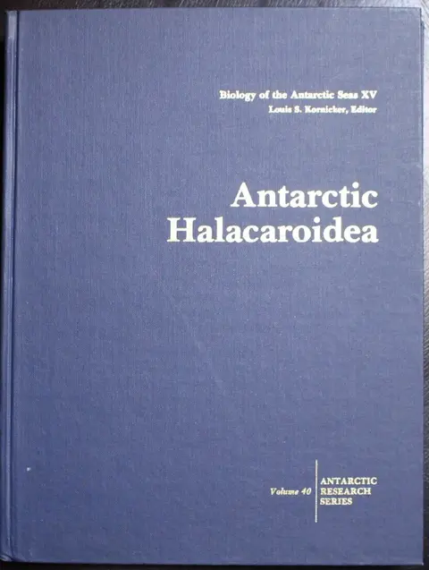 Cover of Antarctic Halacaroidea