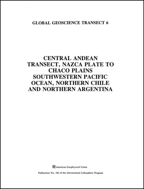 Cover of Central Andean Transect