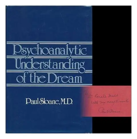 Cover of Psychoanalytic Understanding of the Dream
