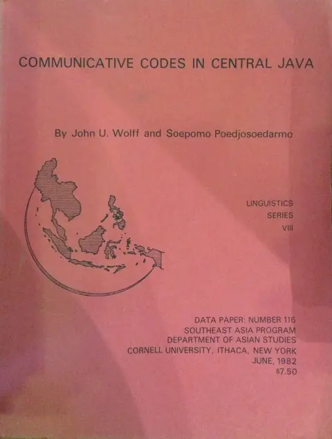 Cover of Communicative Codes in Central Java, Data-116