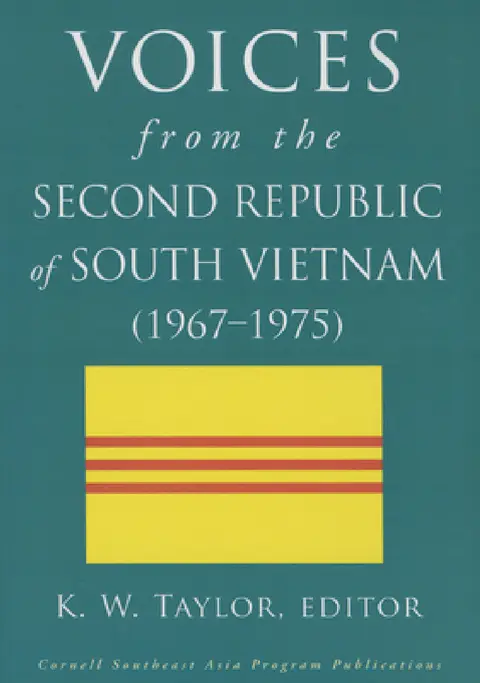 Cover of Voices from the Second Republic of South Vietnam (1967-1975)