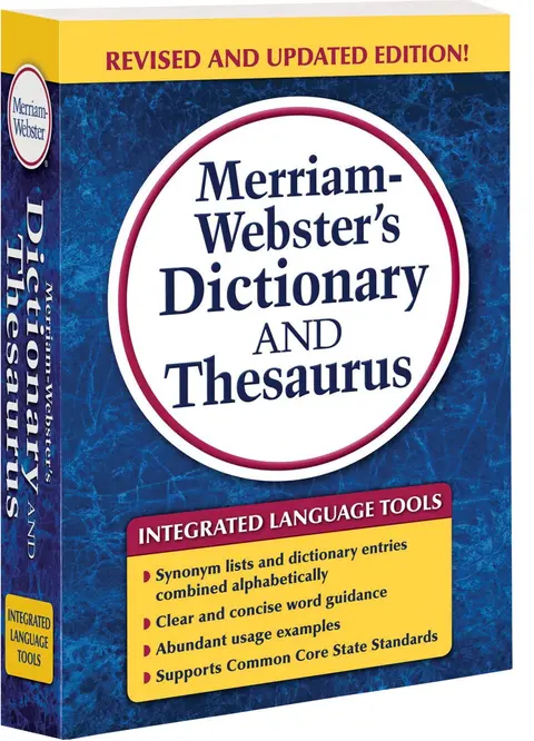 Cover of Merriam-Webster's Dictionary and Thesaurus