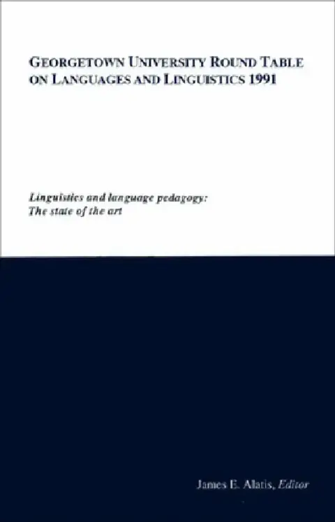 Cover of Georgetown University Round Table on Languages and Linguistics