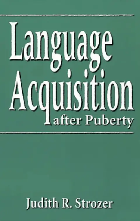 Cover of Language Acquisition After Puberty
