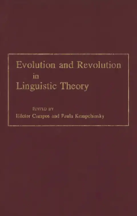 Cover of Evolution and Revolution in Linguistic Theory