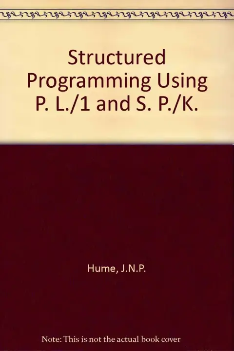Cover of Structured Programming Using P. L./1 and S. P./K
