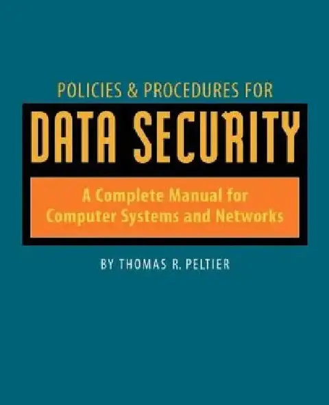 Cover of Policies and Procedures for Data Security