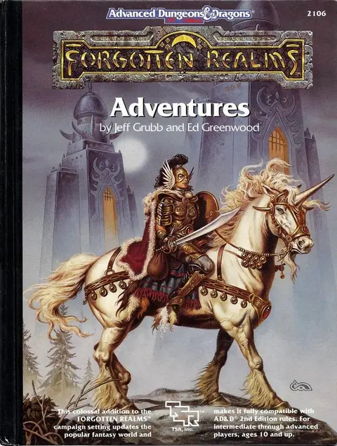 Cover of Forgotten Realms Adventure Book